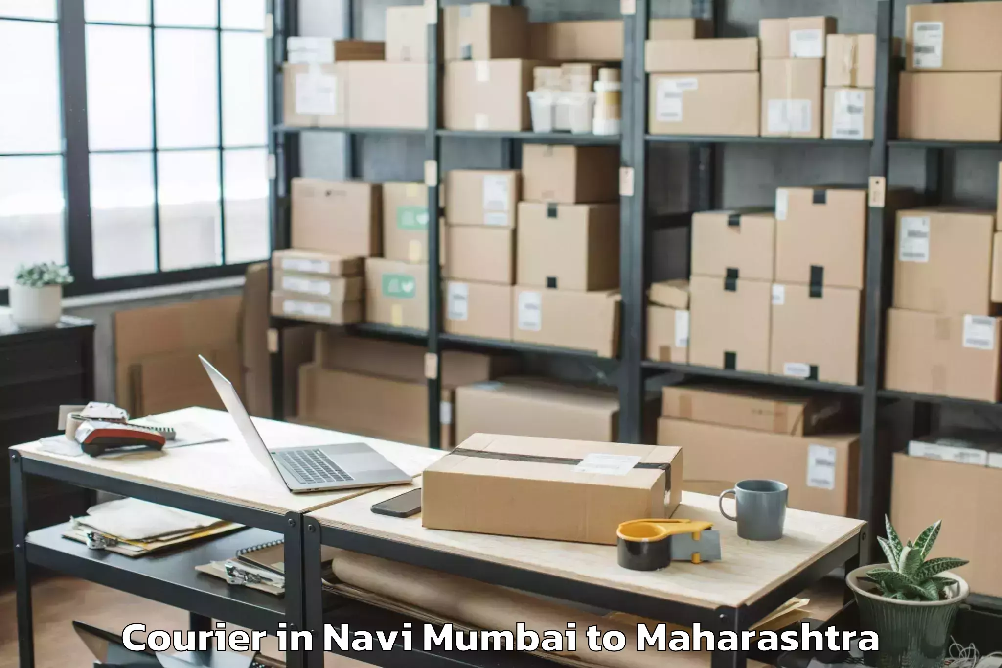 Get Navi Mumbai to Kurkumbh Courier